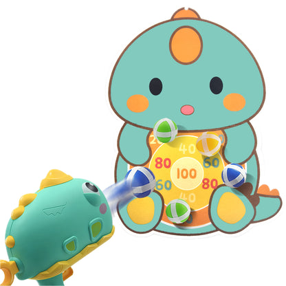 Dinosaur Kids Shooting Game Toy, Indoor and Outdoor Launching Ball Set, Dino Target Game for Children Age 3-5,Birthday Party Gift for 3 4 5 Year Old Child